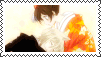 A stamp of tomoe hugging nanami